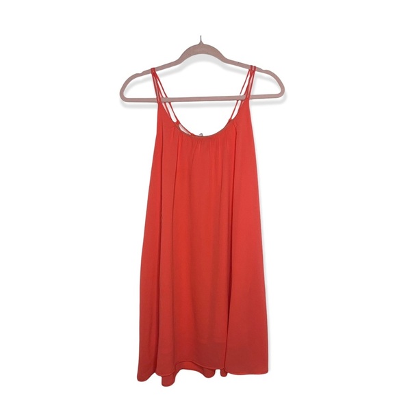 VERY J Coral Flowy Mini Dress M - Picture 4 of 7